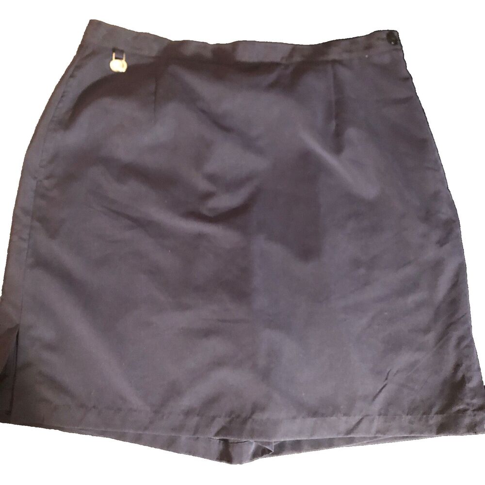 LizGolf Navy Blue Golf Skort Microfiber w/Coolmax Sz 16 Athleisure Preppy Casual